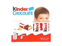 Barres Chocolatées Sans Gluten au Lait Kinder Chocolat 50g