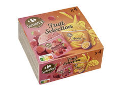 Mini Glace Pots Fraise et Mangue Passion Carrefour Sensation 4 unités 276g