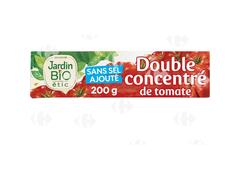 Double Concentré de Tomate Sans Sel Ajouté Bio Jardin Bio 200g.
