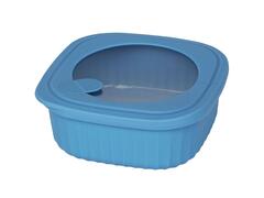 Boîte Hermétique Carrée en Plastique Bleu Kasa 0,85 L