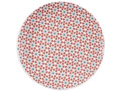 Assiette Dessert Ronde en Porcelaine Tiles 19cm