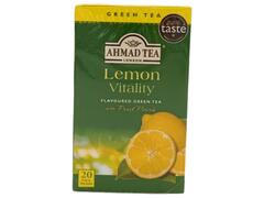 Thé Aromatisé en Sachets Citron Vitality Ahmad Tea 20 unités