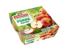 Compote Pomme Nature Andros 4x100g