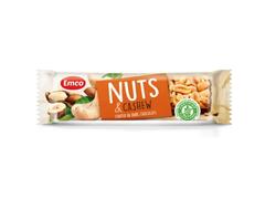 Barre Noisettes & Cajou Sans Gluten Emco 35g