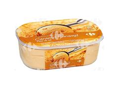 Crème Glacée Caramel Fleur de Sel en bac Carrefour 1L