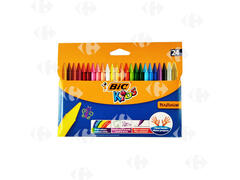 Craies de Coloriage Kids Plastidecor Bic 24 unités