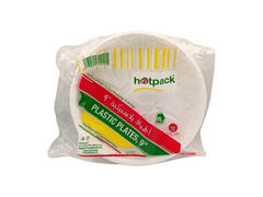 Assiette en Plastique 23cm 25 unités