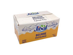 Beurre Pasteurisé 82% Matière Grasse Jibal 1kg.