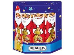 Boîte de Pères Noël en Chocolat au Lait Riegelein 125g