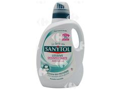 Détergent Lessive Liquide Désinfectant Fleurs Blanches Sanytol 1,65L.