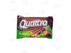 Barres Chocolatées aux Noisettes Quatro 33g