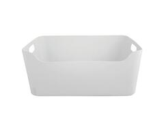 Panier de Rangement en Plastique Blanc Kasa 13L