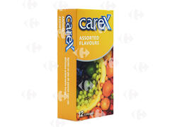 Préservatifs Assorted Flavour Carex 12 unités