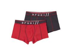 Lot 2 Boxers Homme Sport Rouge TEX