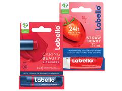 Lot de Baumes à Lèvres Caring Beauty Labello + Strawberry Shine