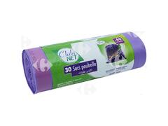 Sac Poubelle Parfumé 60L Chikinet 30 unités