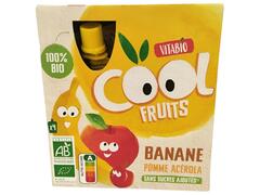 Compote à Boire Banane Pomme Sans Sucre Vitabio 4x90g