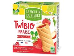 Biscuit Twibio Fourré Fraise Le Moulin du Pivert 150g