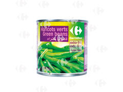 Conserve Haricots Verts Extra Fins Carrefour 400g