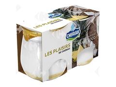 Pack Yaourt Nature Coulis Ananas Coco Les Plaisirs de Chergui 2x125g