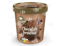 Crème Glacée Chocolat Brownie en Pot Carrefour 500ml