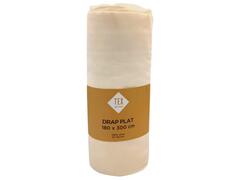 Drap Plat Ecru Tex Home 180x300cm.