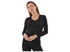 Pull Femme à Manches Longues Col V avec Dentelle Noir - Taille XXL