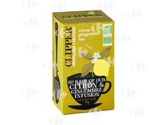 Infusion en Sachets Citron Gingembre Bio Clipper 20x50g