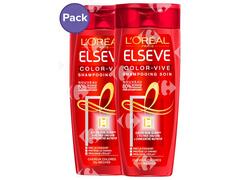 Pack 2 Shampoings Elseve Color Vive 400 ml