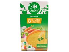 Soupe Moulinée aux 8 Légumes Carrefour Classic' 1L.