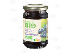 Confiture de Myrtille au Sucre de Canne Carrefour Bio 360g