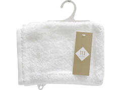 Gant de Toilette Blanc 100% Coton Tex Home 15x21cm.