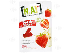 Gommes Fruit Sticks Fraise Sans Sucre Nature Addicts 35g