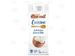 Lait de Coco Sucré Bio Ecomil 200ml