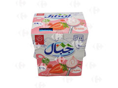 Pack Yaourt Brassé Fraise Jibal 8x110g