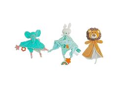 Doudou Plat Lion Zoko-Happy Bear 19x30 cm