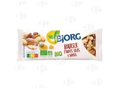 Barre de Fruits Secs et Miel Bio Bjorg 25g.