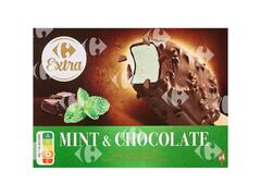 Bâtonnets Glace Menthe Choco Carrefour 4x290 g.