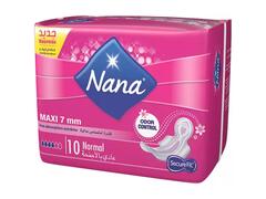 Serviettes Hygiéniques Épaisses Maxi Normal Nana 10 unités.