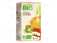 Soupe aux Courgettes et au Basilic Carrefour Bio 1L.