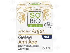 Crème Gelée Anti-Âge Nuit Précieux Argan Bio So'Bio 40ml