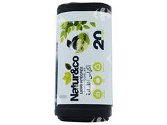 Sac Poubelle Lien Classique Résistant Biodégradable 20L Natur&Co 20 unités