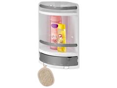 Support d'Angle Salle de Bain en Plastique 26x40 cm