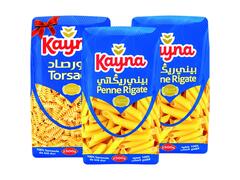 Lot Pâtes Courtes (Penne & Torsette) Kayna 2+1 Gratuit
