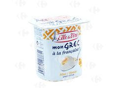 Yaourt Grec Au Miel Elle Et Vire 125g.