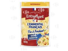 Fromage Râpé Emmental Entremont 160g.
