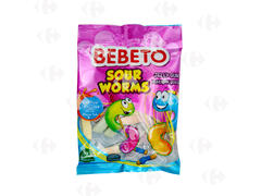 Gommes Sour Worms Bebeto 100g.