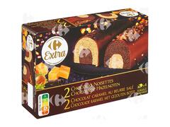 Bûchettes Choco Noisettes Crème Brûlée Carrefour 4x125ml