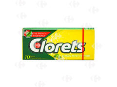 Chewing-Gum Citron et Menthe Clorets 10 unités