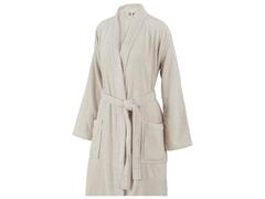 Peignoir Adulte Beige Clair 100% Coton TEX S/M